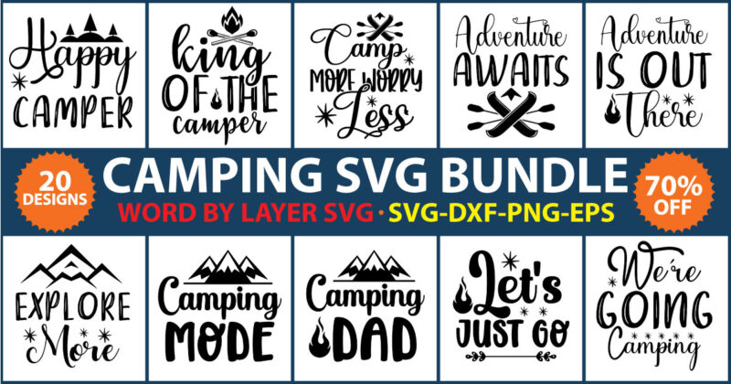 Camping SVG Bundle vol.5