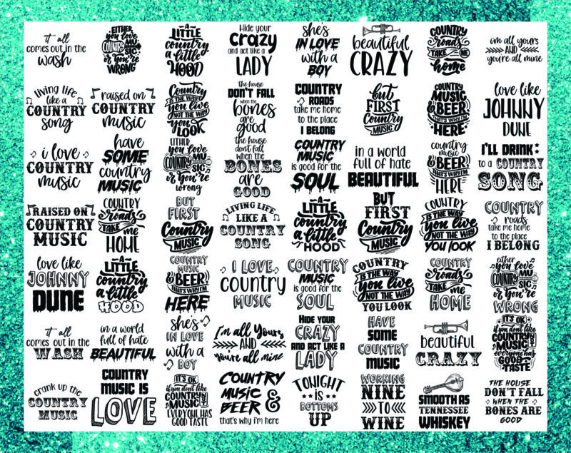Bundle 100 Country Music SVG/PNG Files For Cricut, Country Music svg, Music svg Bundle, Music svg Shirt, Music Lovers svg, Instant Download 1015565186