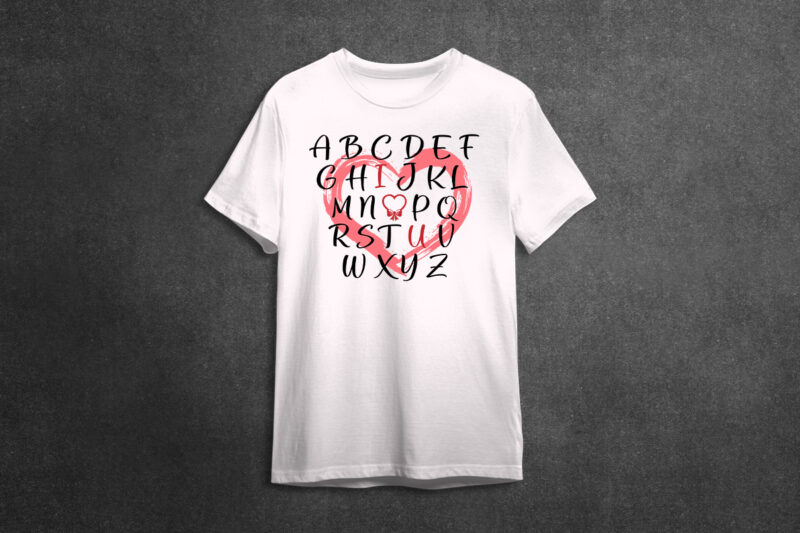 Funny Gifts Valentine Alphabet I Love You Diy Crafts Svg Files For Cricut, Silhouette Sublimation Files