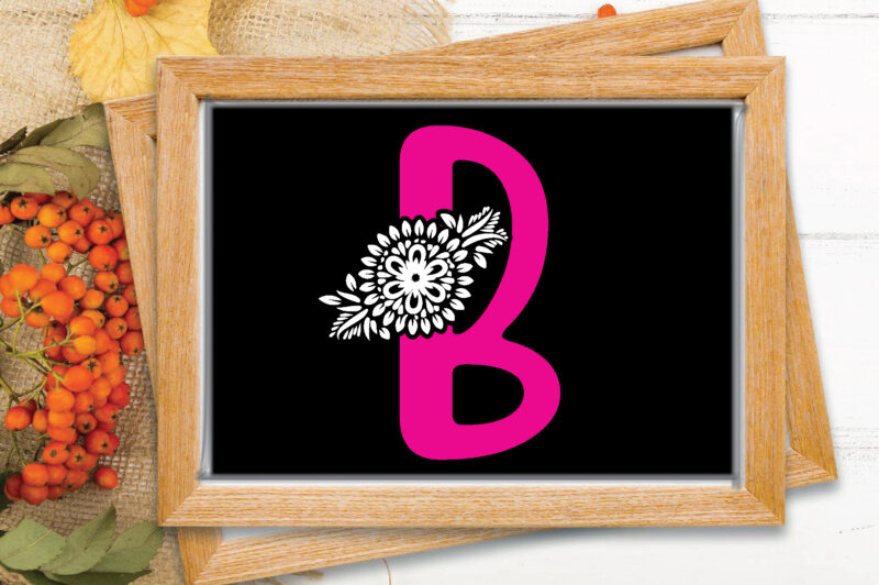 Flower Alphabet Svg Bundle