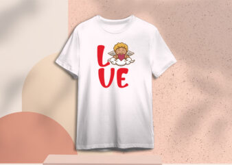 Valentine Cute Cupid Silhouette SVG Gift Diy Crafts Svg Files For Cricut, Silhouette Sublimation Files