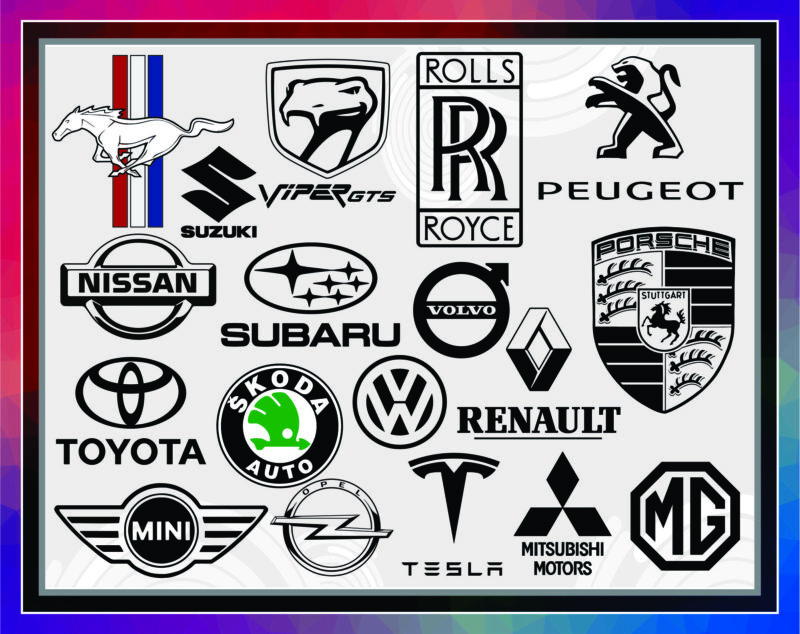 Bundle Car Logo svg big, Car Logo png, Car Decal svg png, Auto Sticker logo, Car Sticker logo images for Cricut Silhouette, Instant download 1012848085
