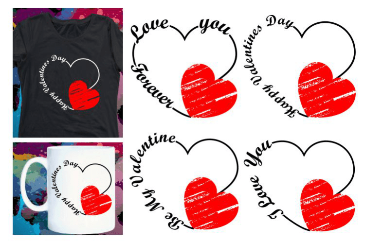 valentines day t shirt design bundle, valentine svg t shirt designs bundle,valentines day sublimation bundle, mug designs, sticker designs, love quotes bundle,