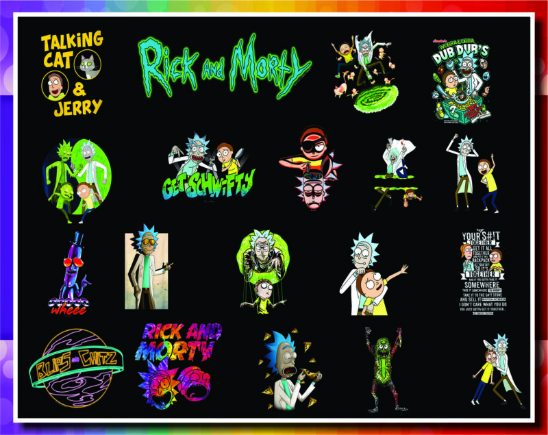 Rick and Morty png Bundle , Rick and Morty, R n M, Design Digital, Cartoon Portraits, Digital Downloads 1002763083