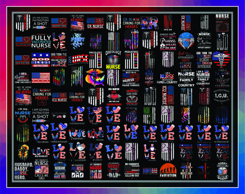 1a 550 Nurse patriotic PNG Bundle, Nurse Patriotic American, All American Nurse, Nurse 4th of July Png, Nurse Png, Gift For Nurse 1019905207550 Nurse patriotic PNG Bundle, Nurse Patriotic American,