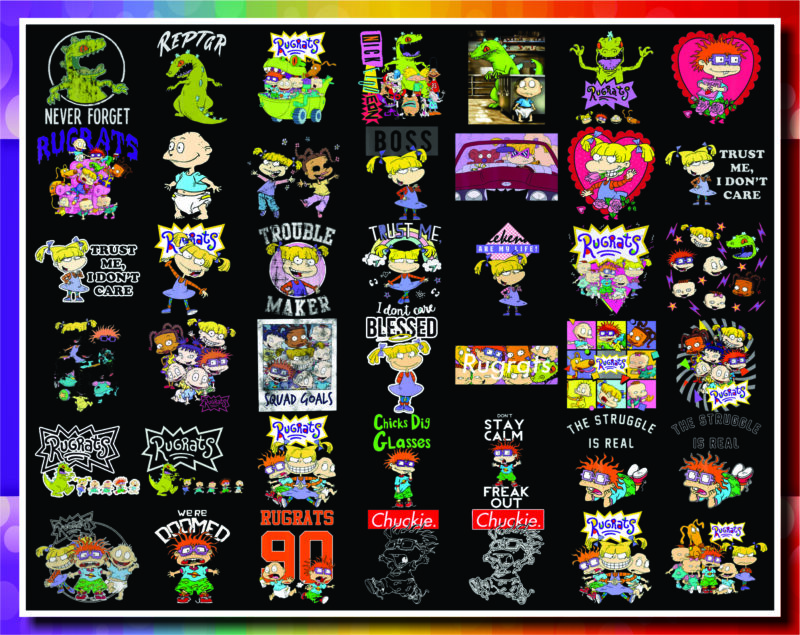 Bundle 161 Designs Rugrats Png, Rugrats Friends, Tommy Chuckie Finster, Nickelodeon, Tumbler, Decal, Sublimation Rugrats, Digital Download 1006831737