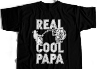 Real Cool Papa T-Shirt Design For Commercial User