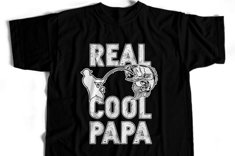 Real Cool Papa T-Shirt Design For Commercial User - Buy t-shirt