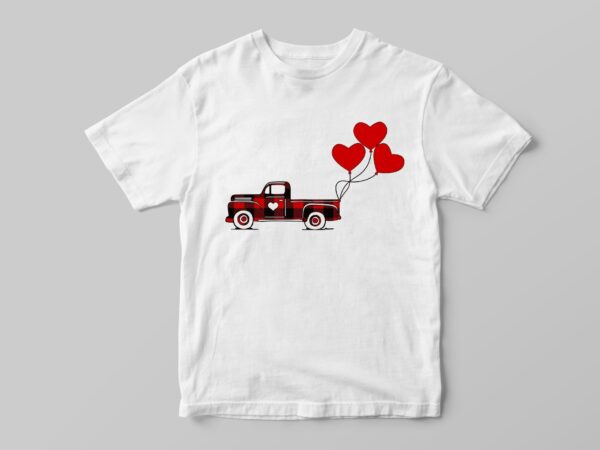 Valentine gift, buffalo plaid valentine truck diy crafts svg files for cricut, silhouette sublimation files t shirt vector art