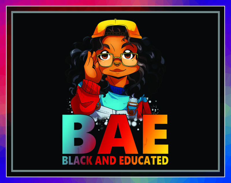 Combo 125 BAE Black and Educated PNG, African American Woman with Afro, Black Queen, Black Girl Magic, Black History Month Png Bundle, PNG 999473606