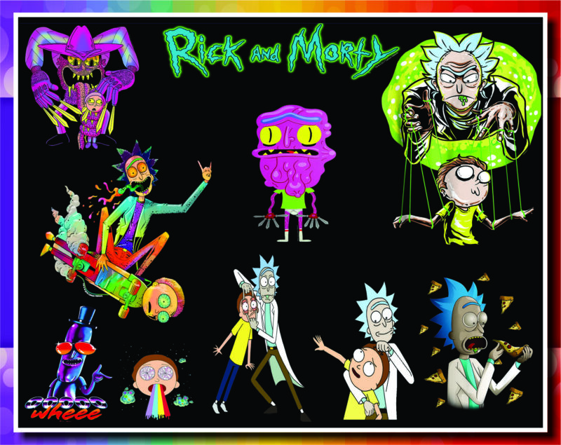 Rick and Morty png Bundle , Rick and Morty, R n M, Design Digital, Cartoon Portraits, Digital Downloads 1002763083