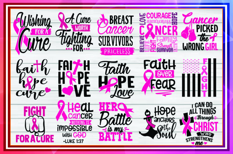 150+ Designs Breast Cancer SVG, Breast Cancer Awareness Mockup, Breat Cancer Shirt. Cancer Awareness Svg, Cricut File, Instant Download CB880290315