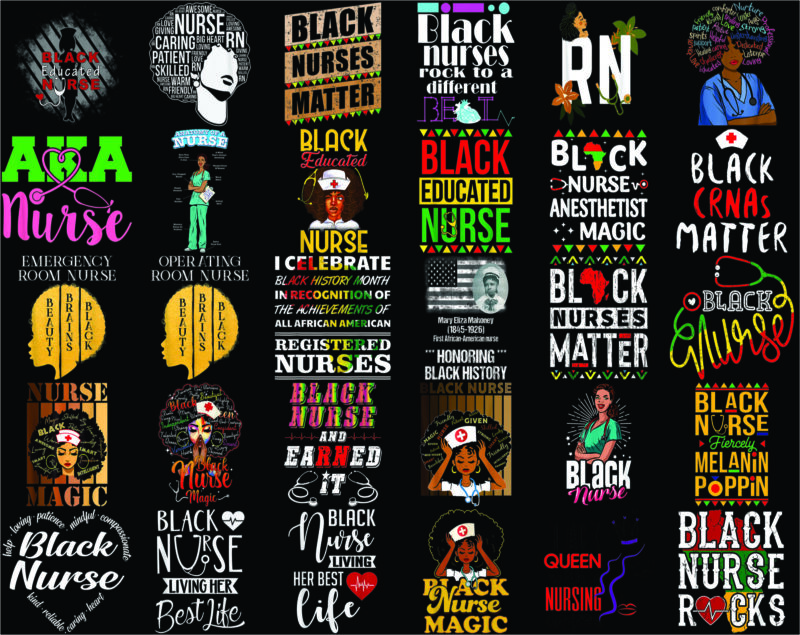 160 Black Nurse png Bundle, Black Nurse PNG,Dope Black Nurse,Black Nurse Magic,Black Live Matters,Black Pride Gift,Melanin Nurse 1009585613
