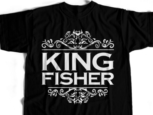 King fisher t-shirt design for commercial user