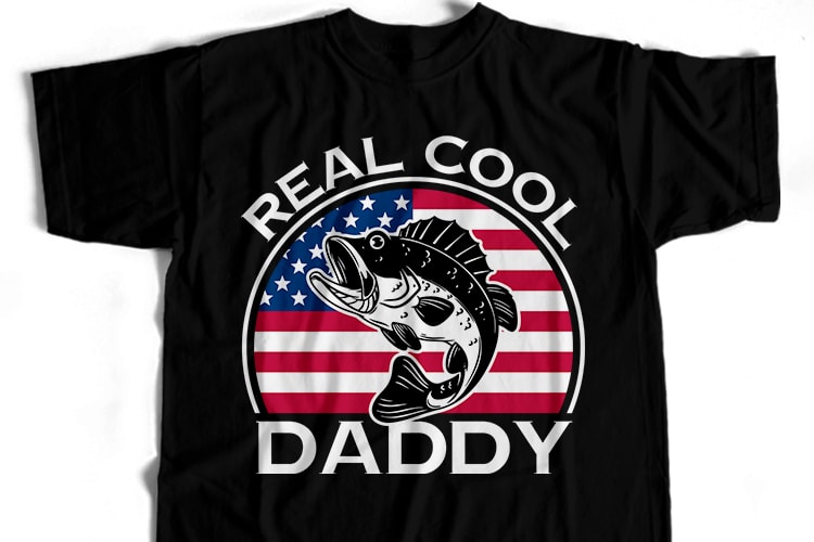 Real Cool Dad T-Shirt Design For Commercial User