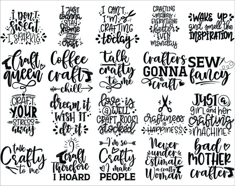 Bundle 100 Sewing Quotes SVG / PNG, Images, Clipart and Vector Files For Cricut & Silhouette, Designs Download, Instant Download 1016822860