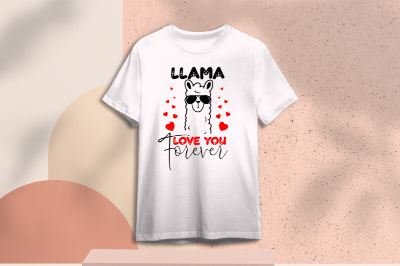 Valentine Gift, Llama Love You Forever Diy Crafts Svg Files For Cricut, Silhouette Sublimation Files