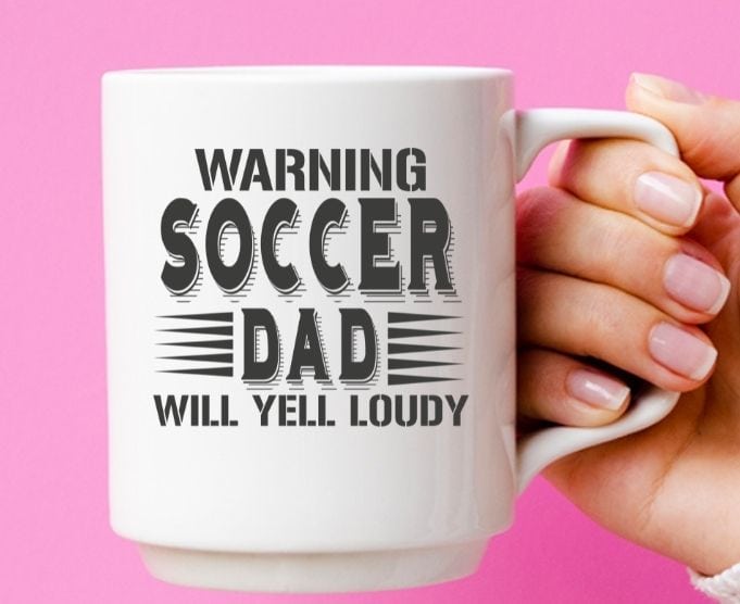 Warning Soccer Dad Will Yell Loudly Game Day Parent Gift T-Shirt design svg, girlfriend on Birthday Party, Christmas, Mother’s Day, Valentines Day,