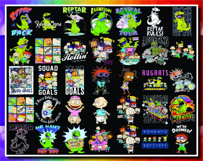 Bundle 161 Designs Rugrats Png, Rugrats Friends, Tommy Chuckie Finster, Nickelodeon, Tumbler, Decal, Sublimation Rugrats, Digital Download 1006831737