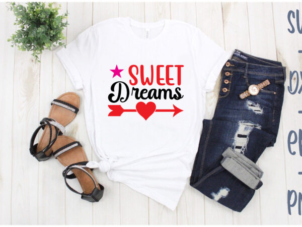 Sweet dreams t shirt template vector