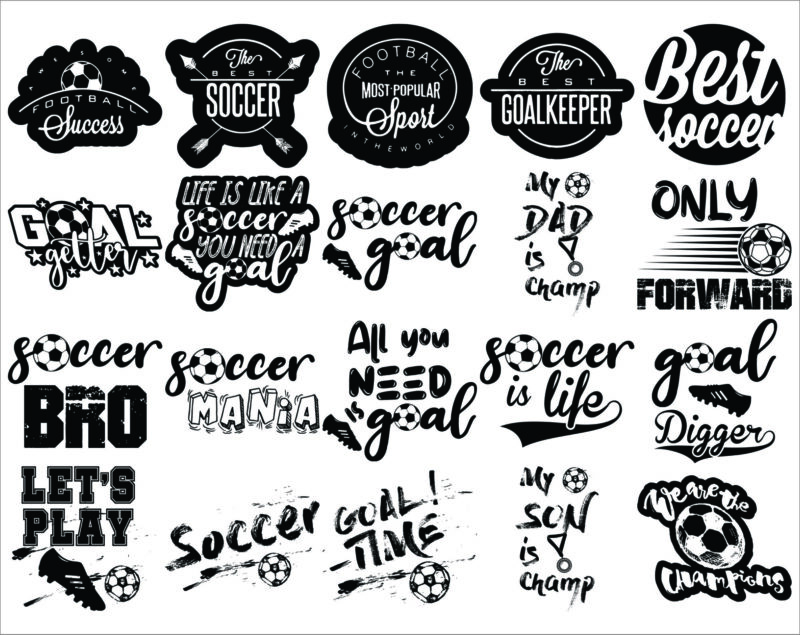 100 Soccer Quotes Sayings Bundle, Soccer Quotes Png, Soccer Sayings Svg, Love Soccer Quotes, Football Quotes Eps, Digital Download 1017511790