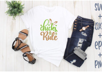 chicks rule t shirt vector file