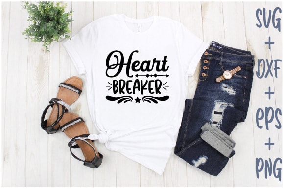 Heart breaker graphic t shirt