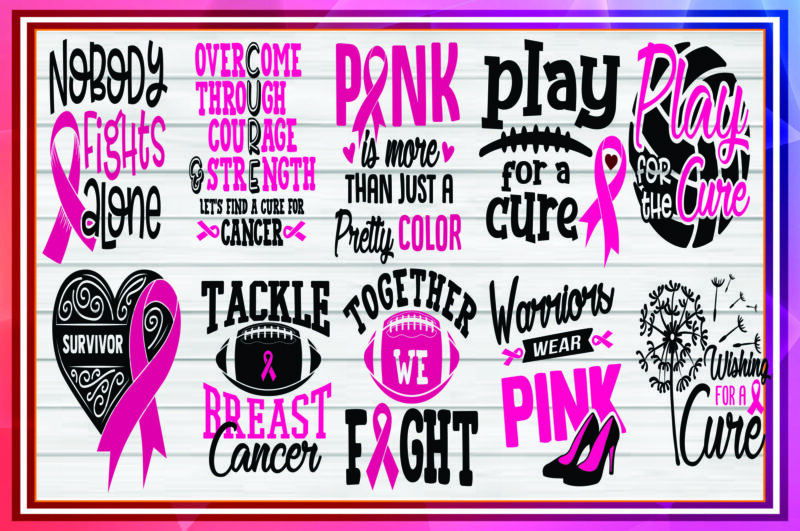 150+ Designs Breast Cancer SVG, Breast Cancer Awareness Mockup, Breat Cancer Shirt. Cancer Awareness Svg, Cricut File, Instant Download CB880290315