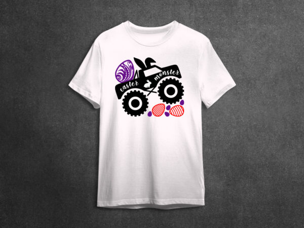 2022 easter monster truck diy crafts svg files for cricut, silhouette sublimation files