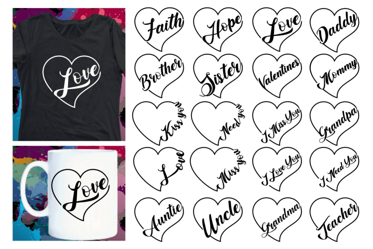 valentines day Svg t shirt designs bundle, love Heart Svg, love shirt designs bundle, valentine t shirt design bundle