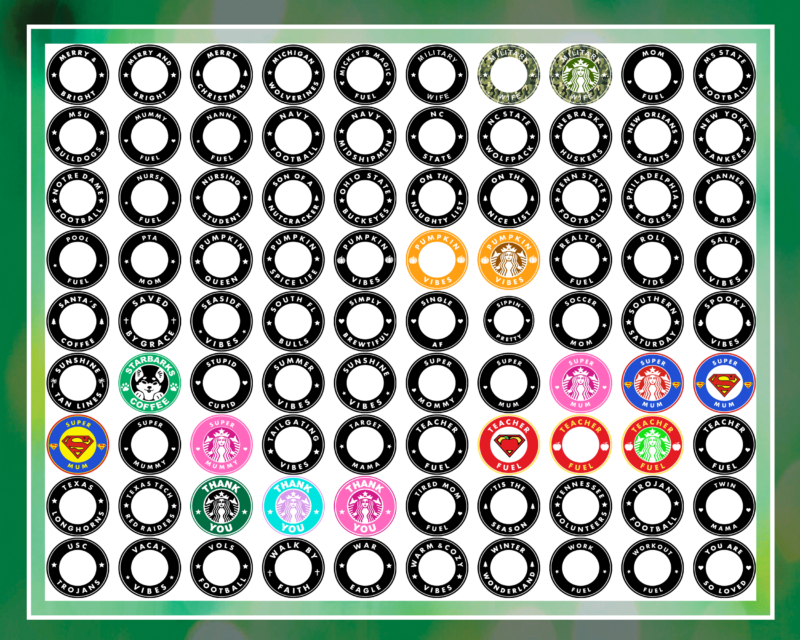 1 Combo 1500+ Starbucks Mega Bundle, Starbucks Coffee Logos, Starbucks Font, Files For Cricut Svg, Png, Dxf, Eps, Jpg, Instant Download 1021134989