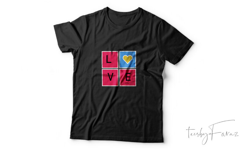 Love Square | Cool T Shirt design for sale