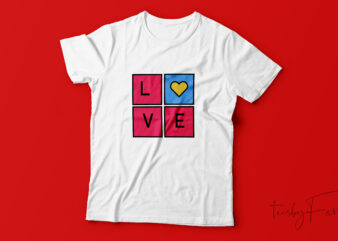 Love Square | Cool T Shirt design for sale