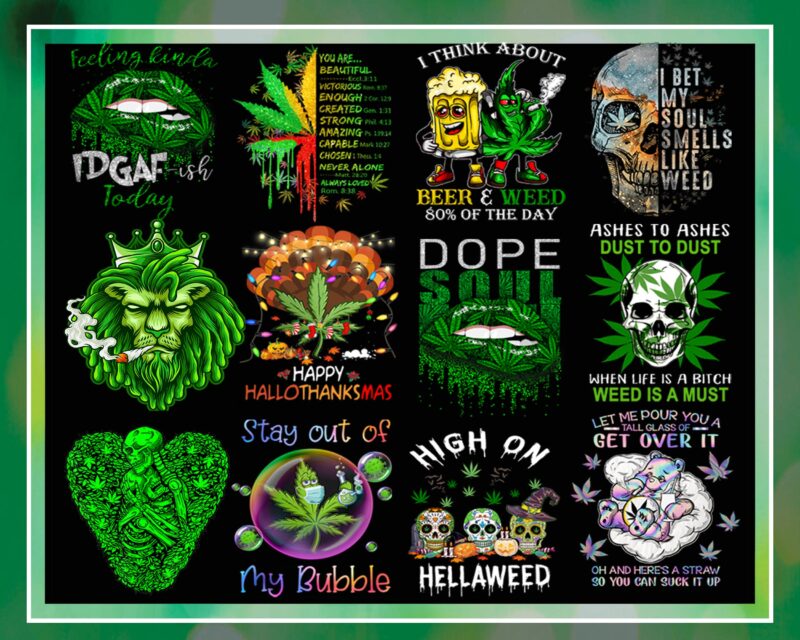 Combo 298 Cannabis Png Designs, Bundle Png File, Dope Bundle, Smoke weed Png, Png Download, Digital Print Design, Instant Digital Download 1034748298