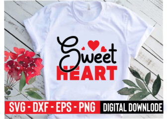 sweet heart t shirt template vector