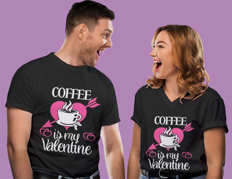 30 Valentine day tshirt designs bundle editable