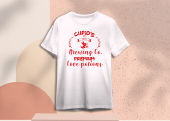 Valentines Day Gift, Cupids Brewing Co Premium Love Potions Diy Crafts Svg Files For Cricut, Silhouette Sublimation Files