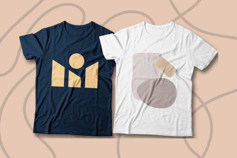 Abstract Shape T-shirt Designs Bundle, Cool T-shirt Design, Vector T-shirt Designs