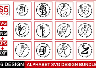 Alphabet Svg Design Bundle
