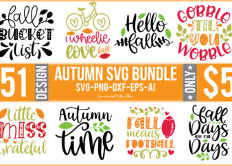 Autumn Svg Bundle t shirt vector
