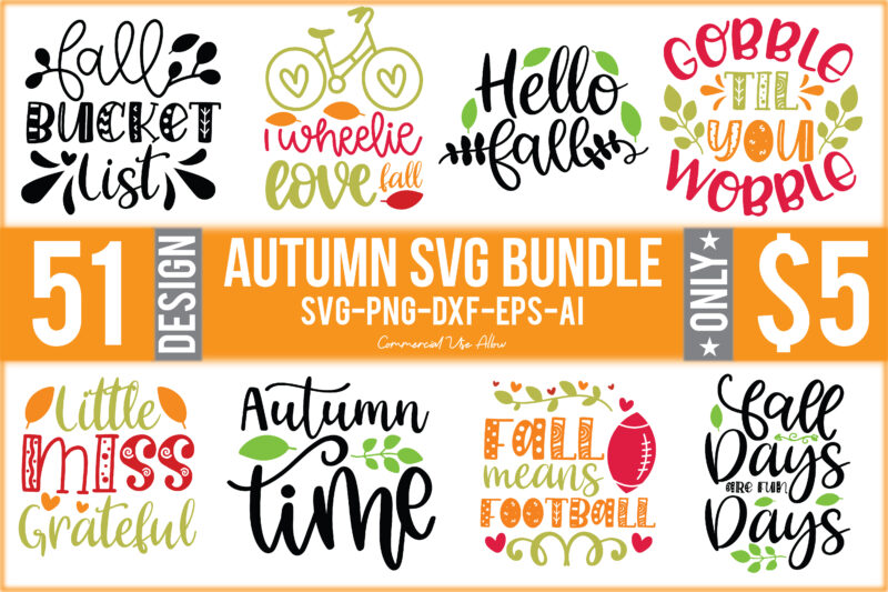 Autumn Svg Bundle