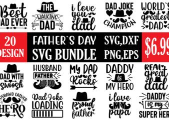 father`s day svg bundle t shirt graphic design