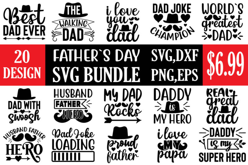 father`s day svg bundle