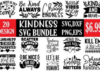 Kindness svg bundle t shirt vector art