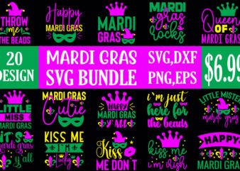 mardi gras svg bundle t shirt designs for sale