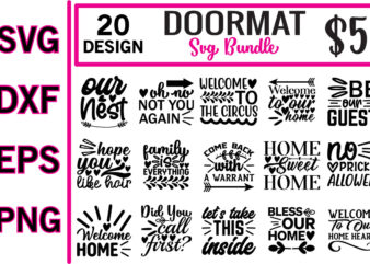 Doormat svg bundle