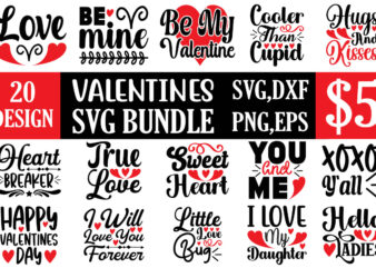 Valentines svg bundle