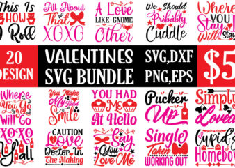 Valentines svg bundle