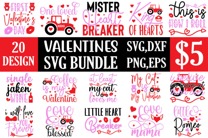 Valentines svg bundle