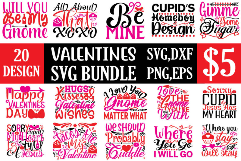 Valentines svg bundle